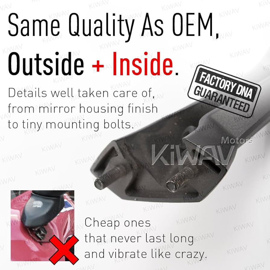 Amazon | 交換用バイクミラー カワサキに適合する '08-'10のNinja ZX